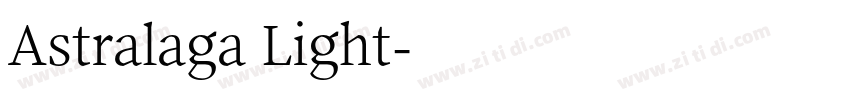Astralaga Light字体转换